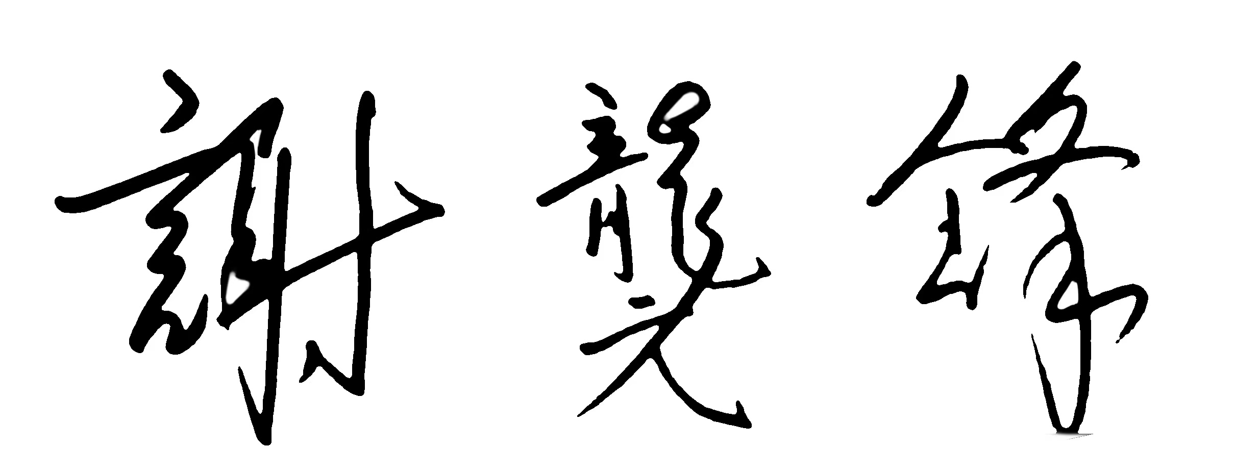 谢龑锋 — handwritten name